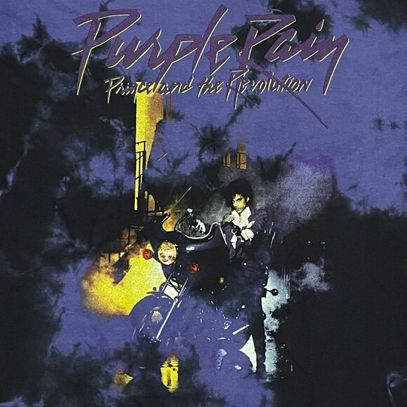 Prince and the Revolution Purple Rain Tie-dye T-shirt size Small - Picture 3 of 5